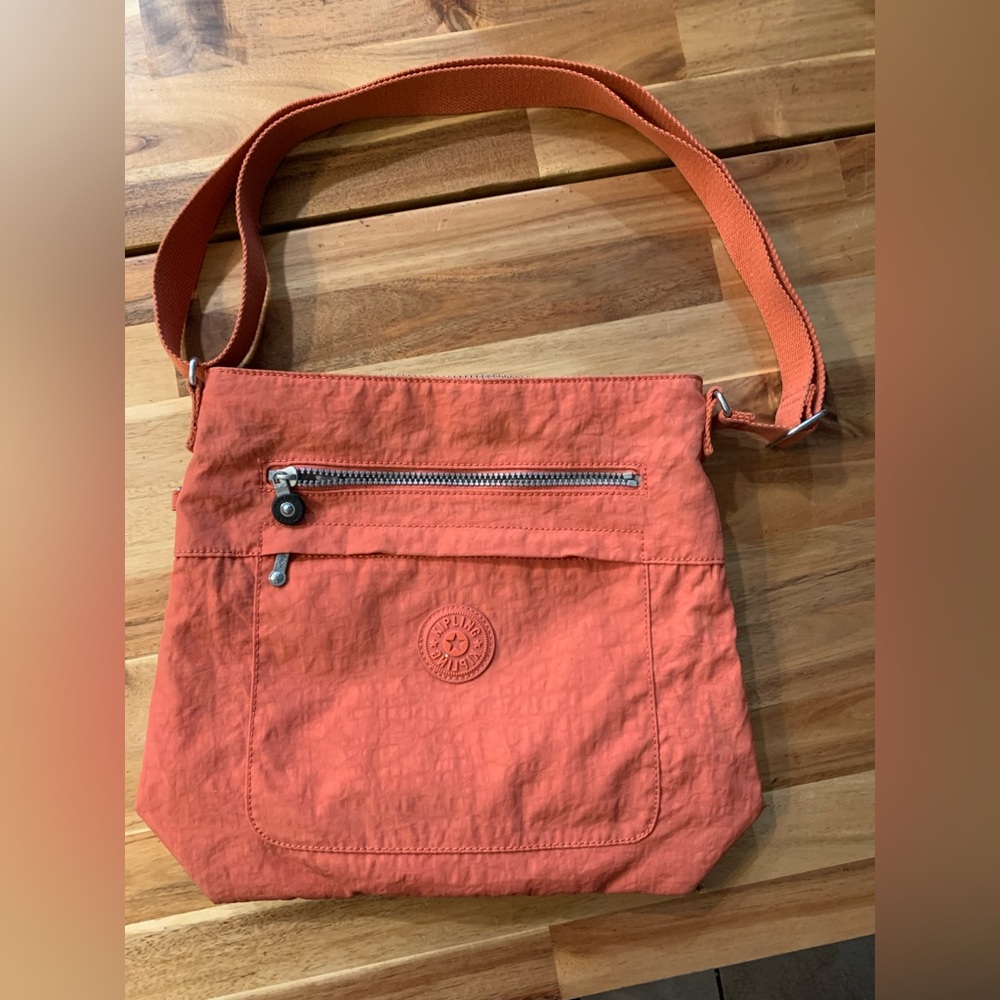 Kipling Vintage Crossbody Bag , color Orange/ Salmon